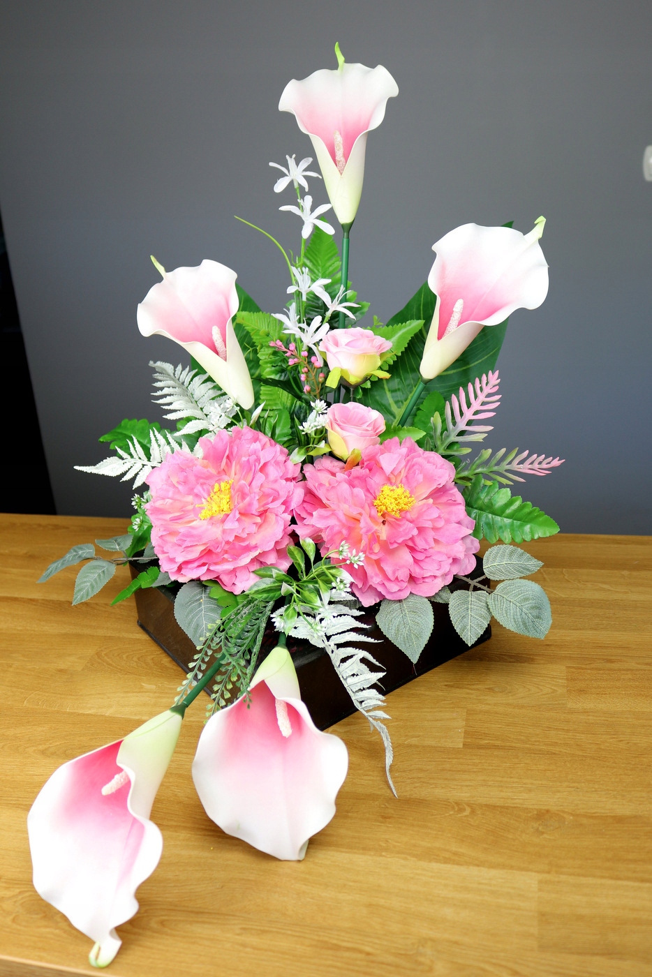 KALLE w kwadracie stroik - Różowy Jasny Kod producenta brak