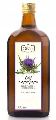 

OlVita Olej z ostropestu tłoczony na zimno 500ml