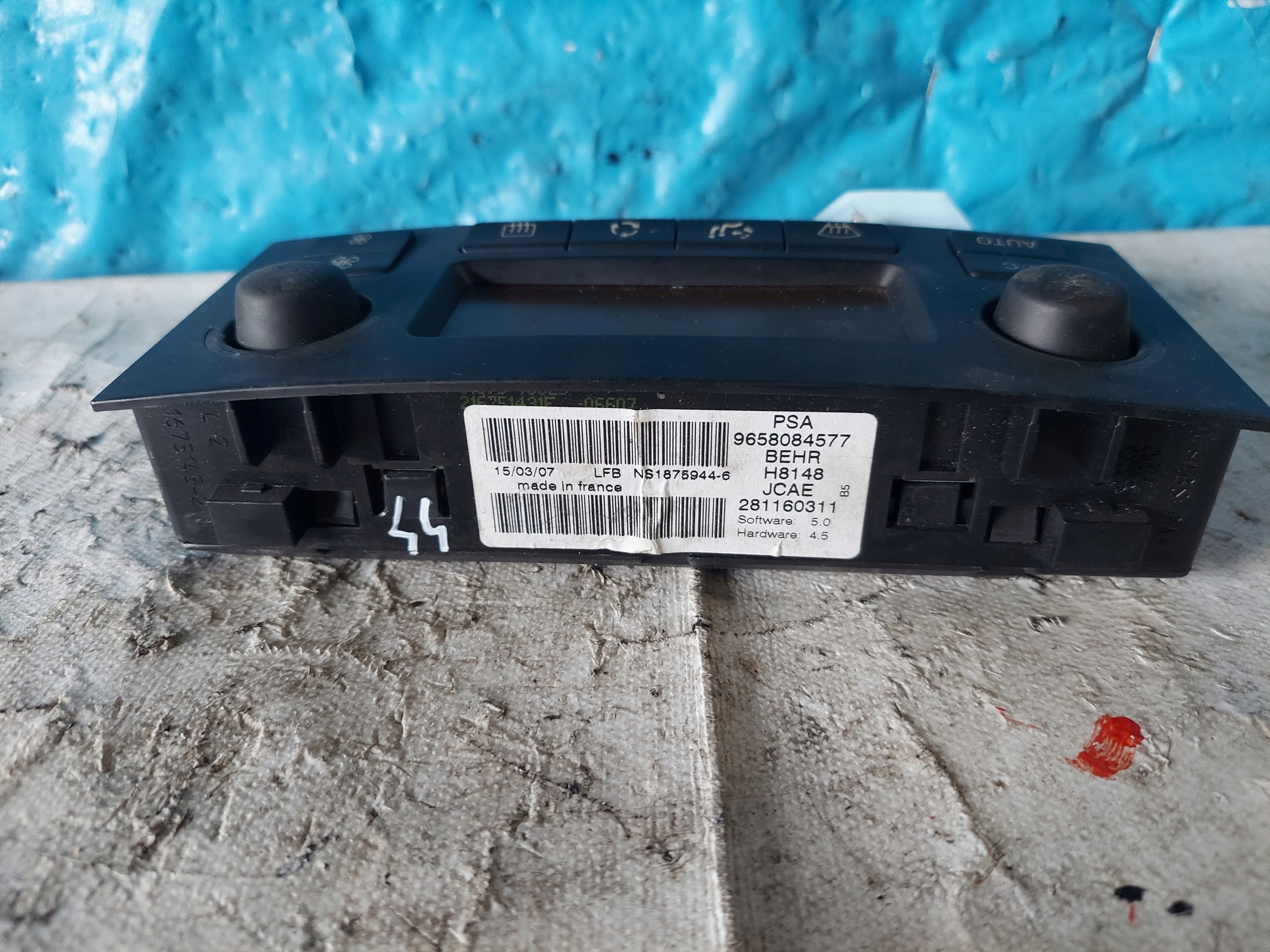 PANEL KLIMY CITROEN C4 9658084577