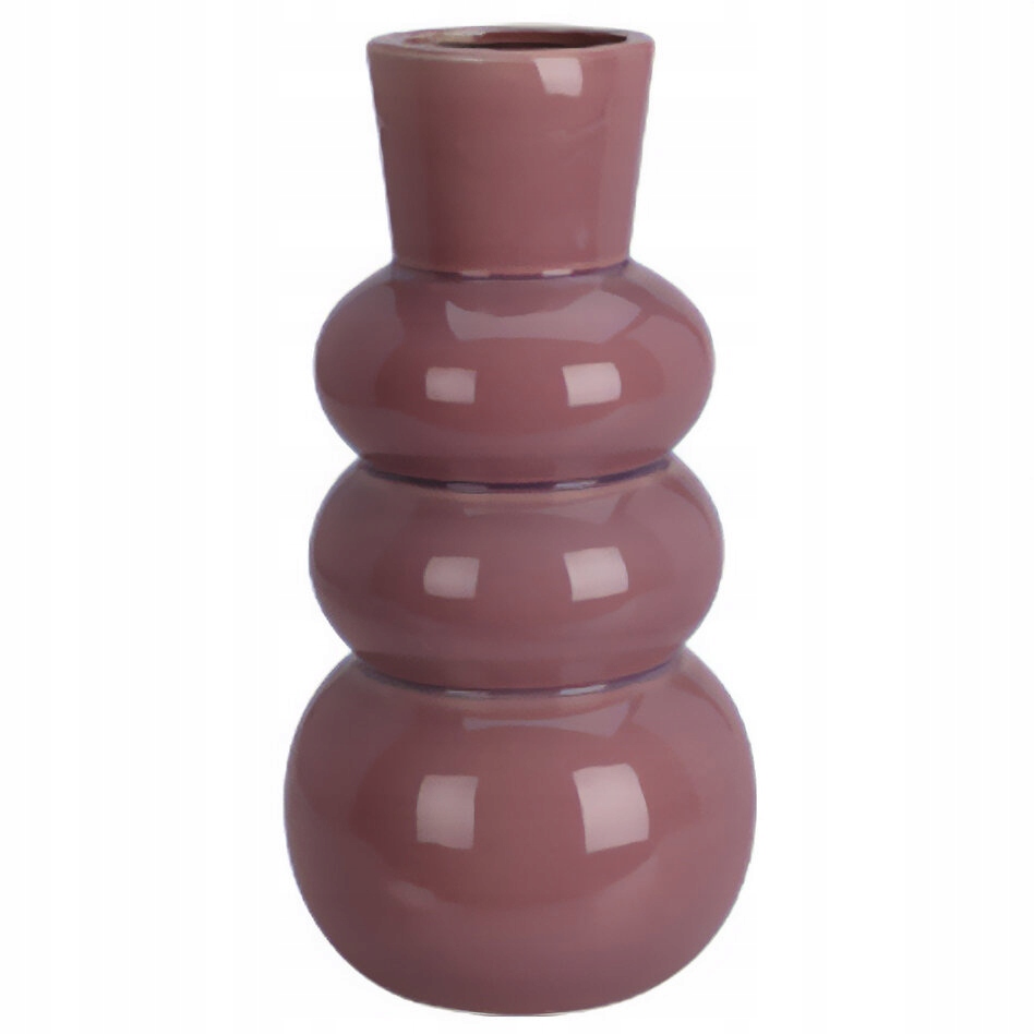 Porcelánová Bublinková Váza Fialová 14X14X29.5 CM