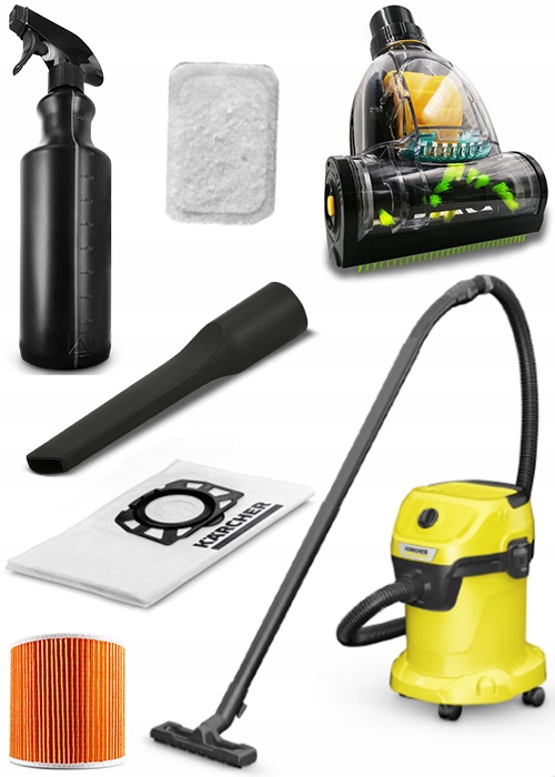 ODKURZACZ WD 3 KARCHER ZESTAW GIGANT TURBOSZCZOTKA Kod producenta 1.628-101.0