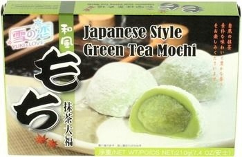 

Mochi, ryżowe ciasteczka z zieloną herbatą 210g