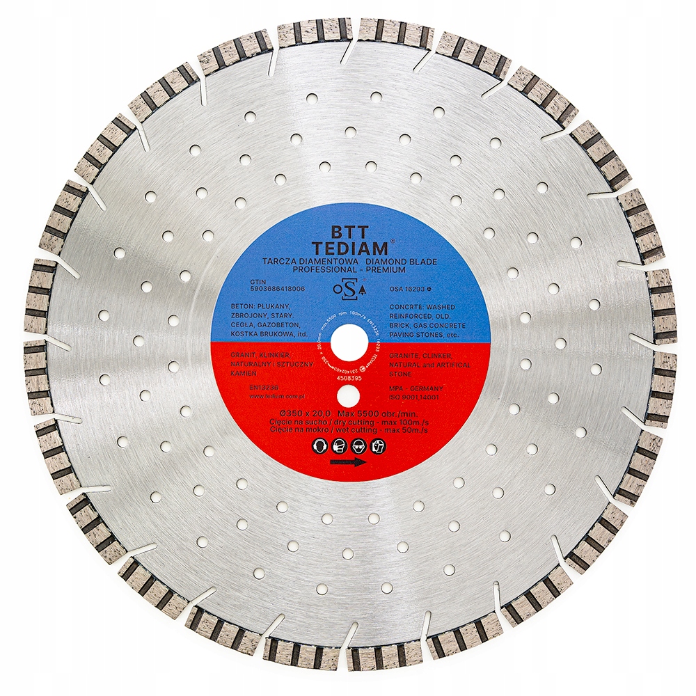 Diamantový Kotouč 350x20 mm Beton Granit Bruk Silniční Obrubníky Btt Stihl