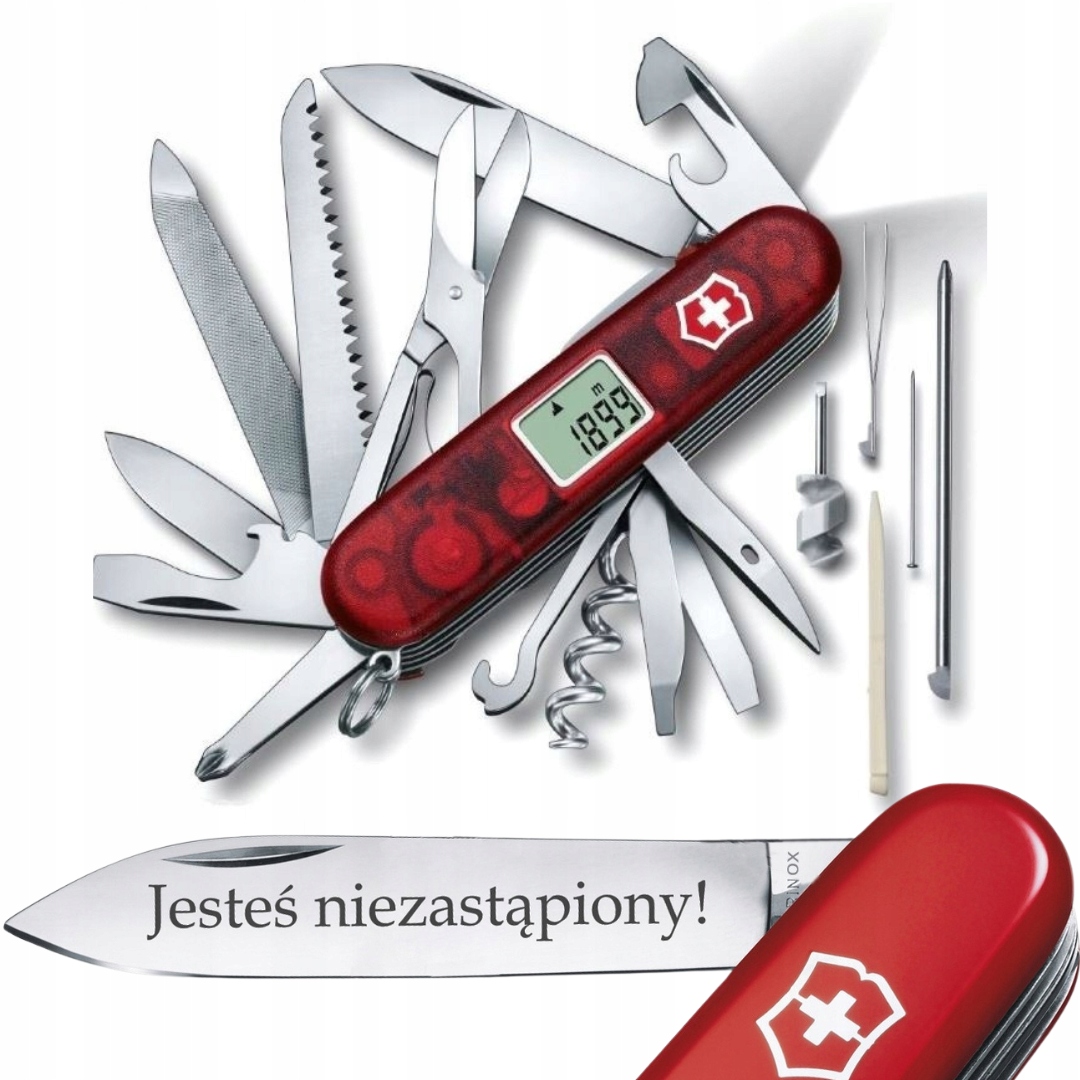 Victorinox 1.7965.AVT, scyzoryk Expedition Lite grawer na ostrzu