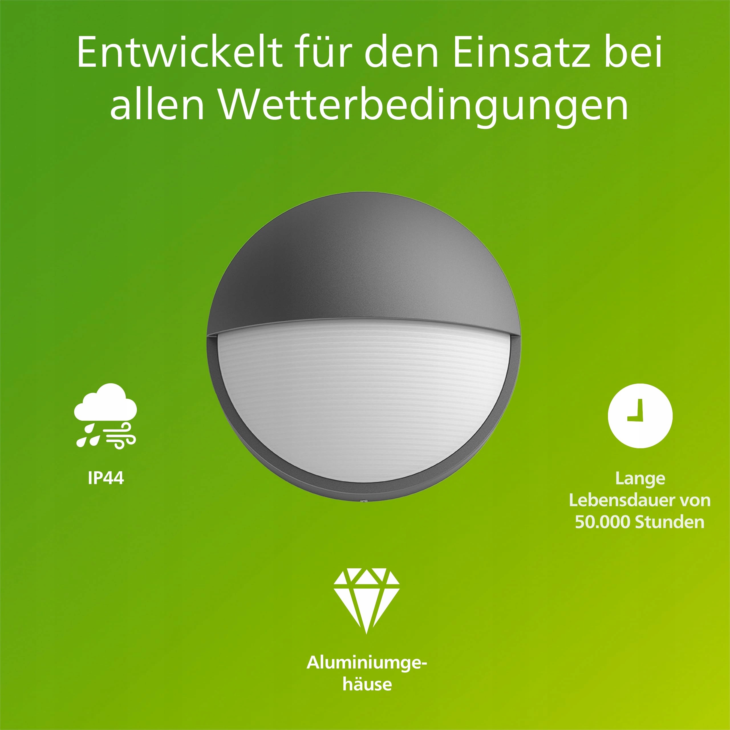 PHILIPS Capricorn Lampa Zewnętrzna Ścienna LED Nowoczesna IP44 Antracyt — miniatura 2
