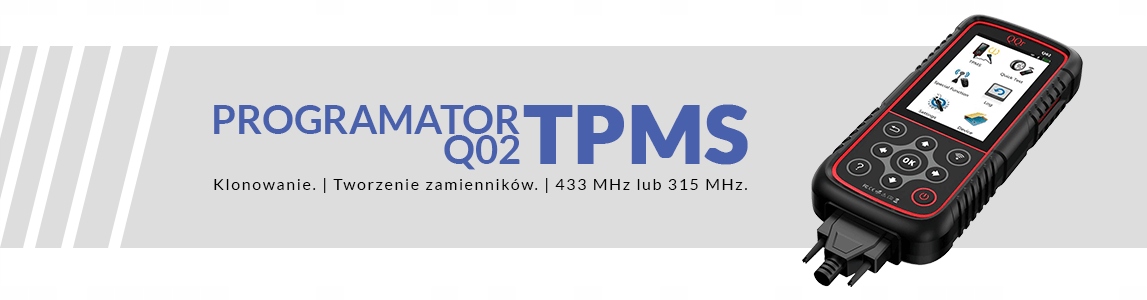 Programator czujnikow TPMS Q02 433 315MHz j polski Manufacturer n LadneFelgi pl