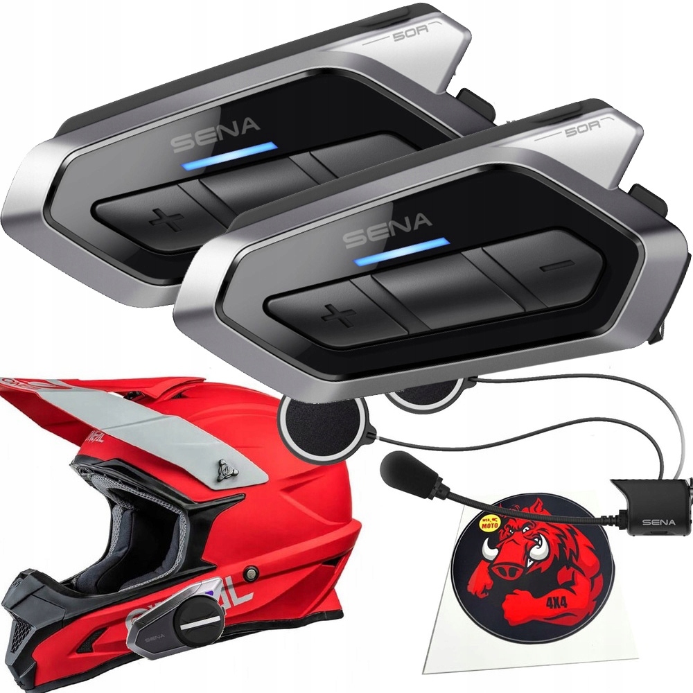 KOMPLET |2x INTERKOM SENA 50R | MESH HARMAN KARDON