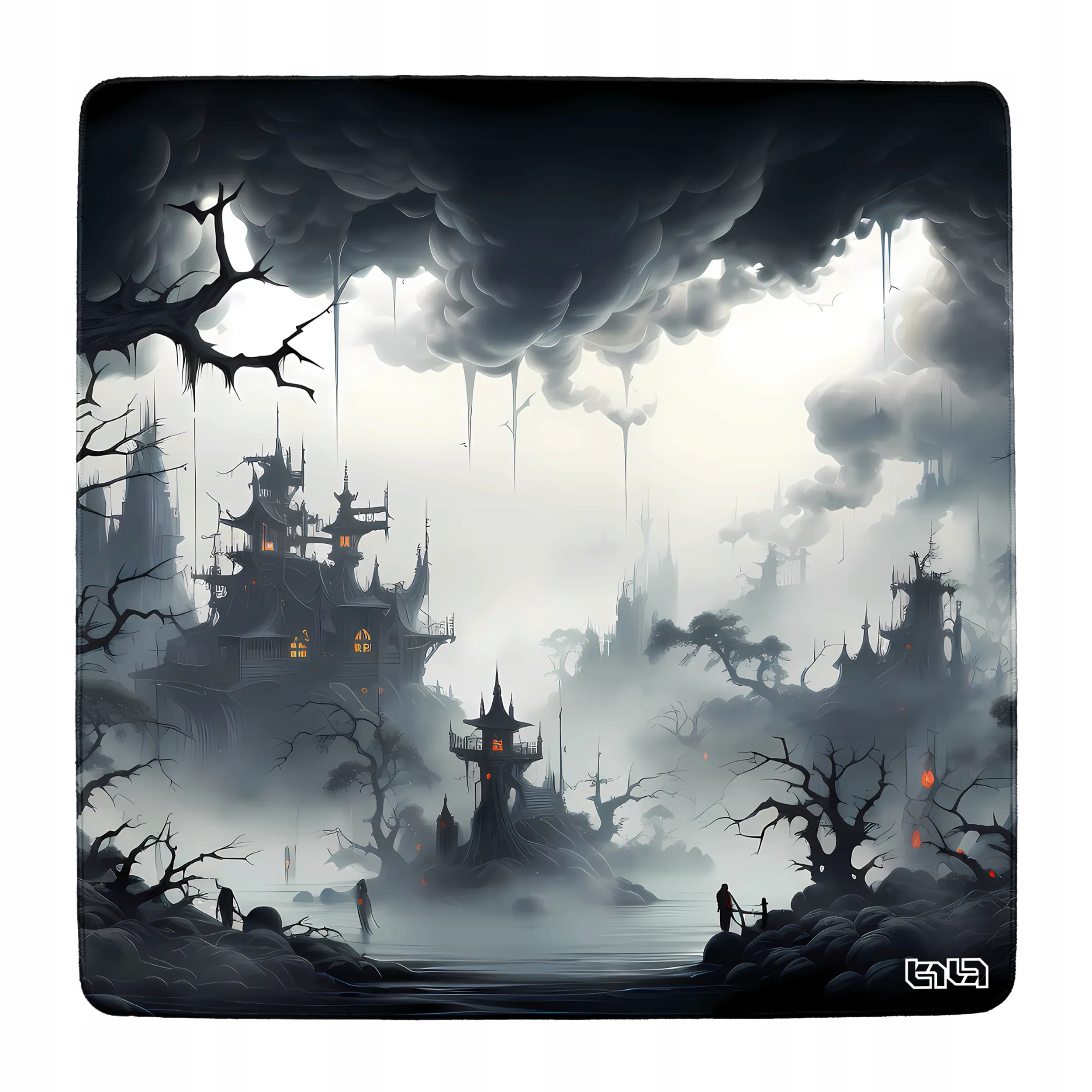 Mata Pod Krzesło Ciemno i Ciemniej 100x100 Tilt Łatwa w czyszczeniu