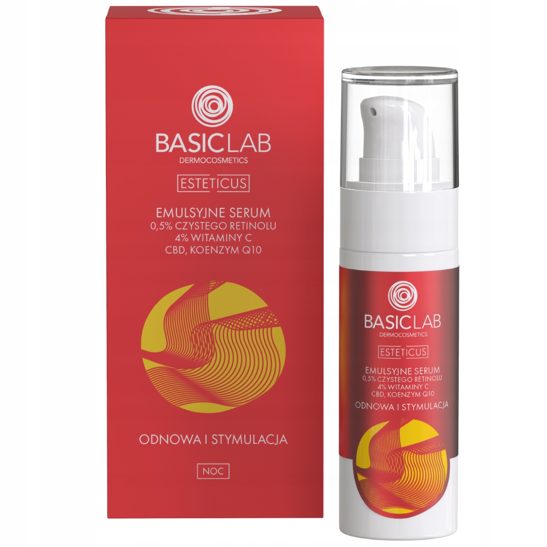 

BasicLab emulsyjne serum 0.5% czysty retinol wit C
