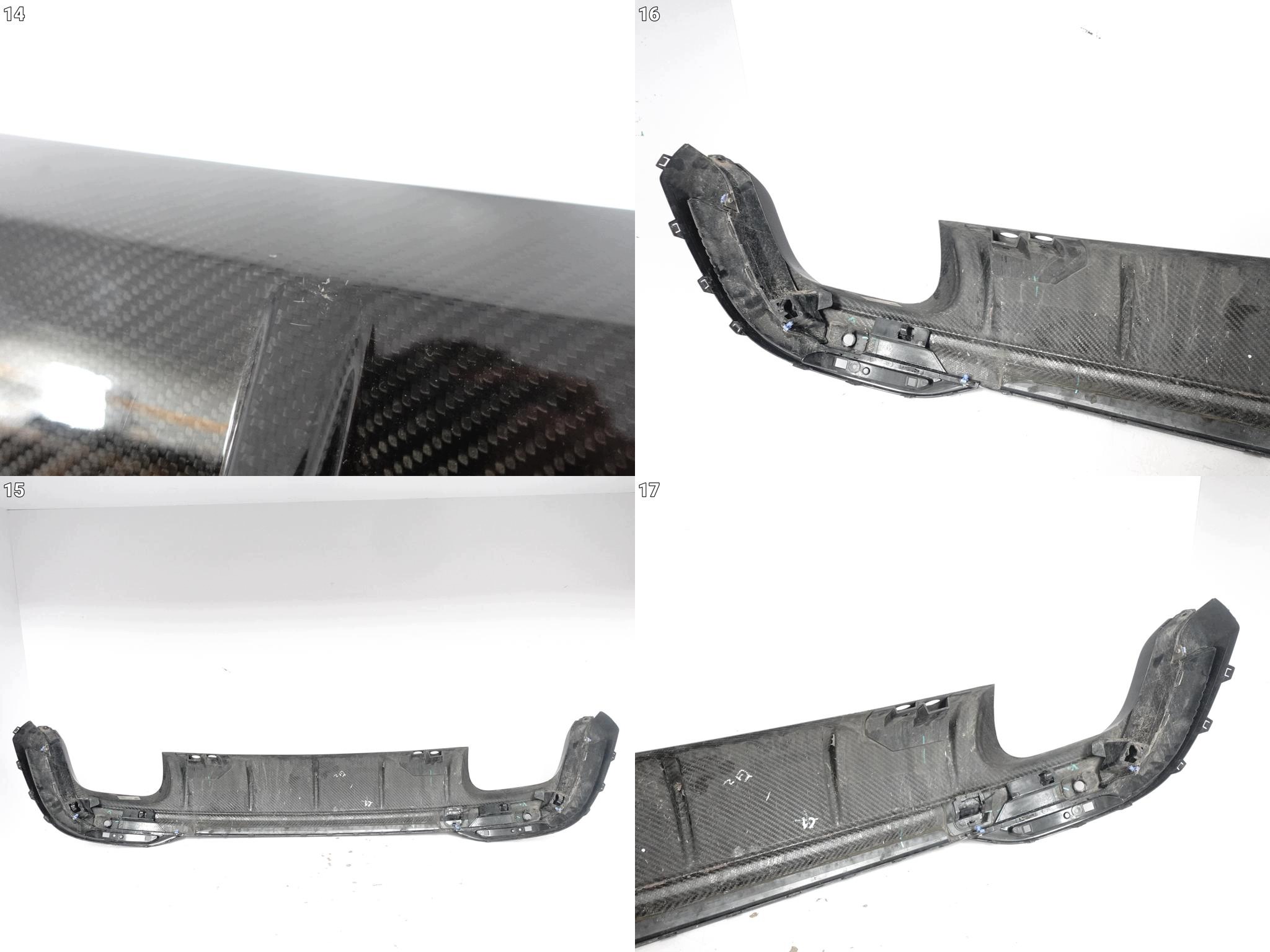 MASERATI GRECALE TROFEO M182 22- SPOILER diffuser CARBON W bumper rear part original