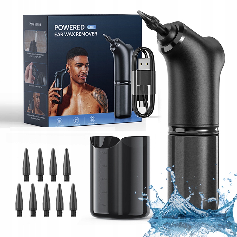 Czyścik Do Uszu Z Akumulatorem 2000 Mah I Ciepłą Wodą