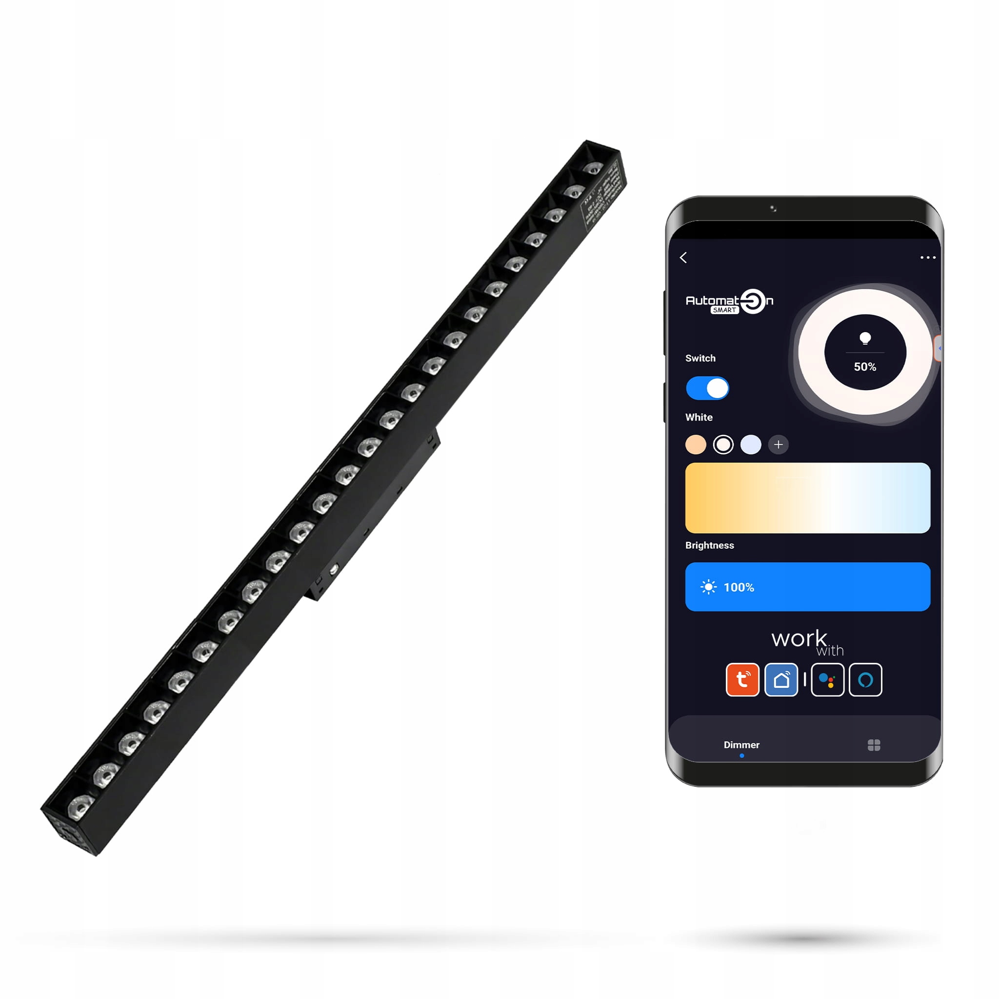 Lineárny Led reflektor 2.4GHZ Grille 24W Smart Track 48VDC