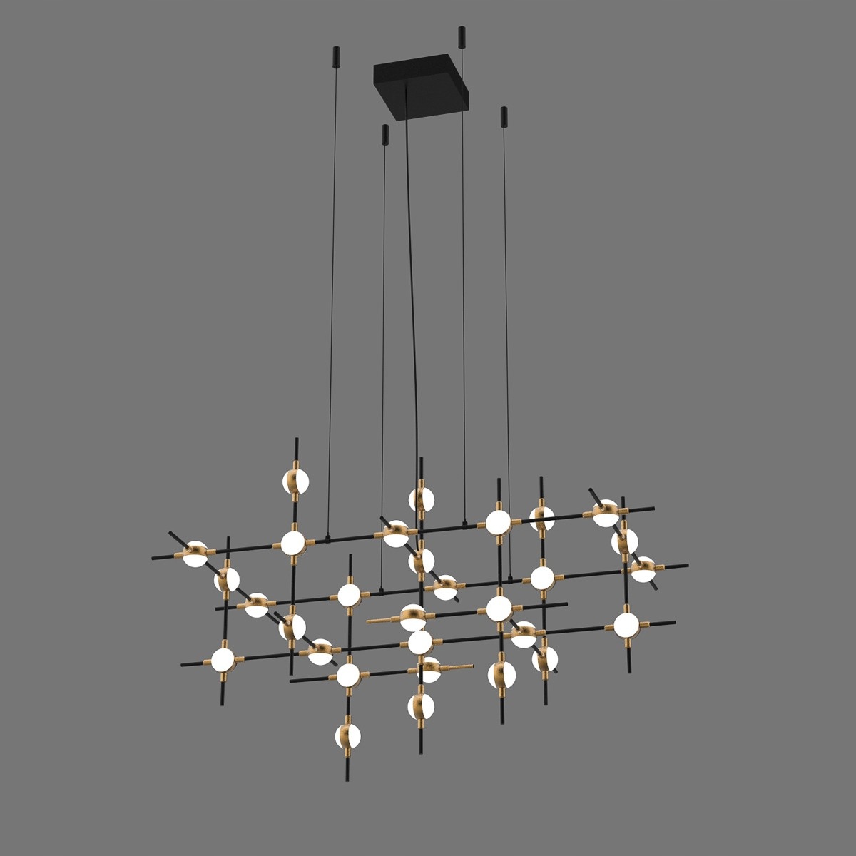 Provenza MD18001067-30A Bg Nowoczesna lampa wisząca Led, 4800LM, 3000K