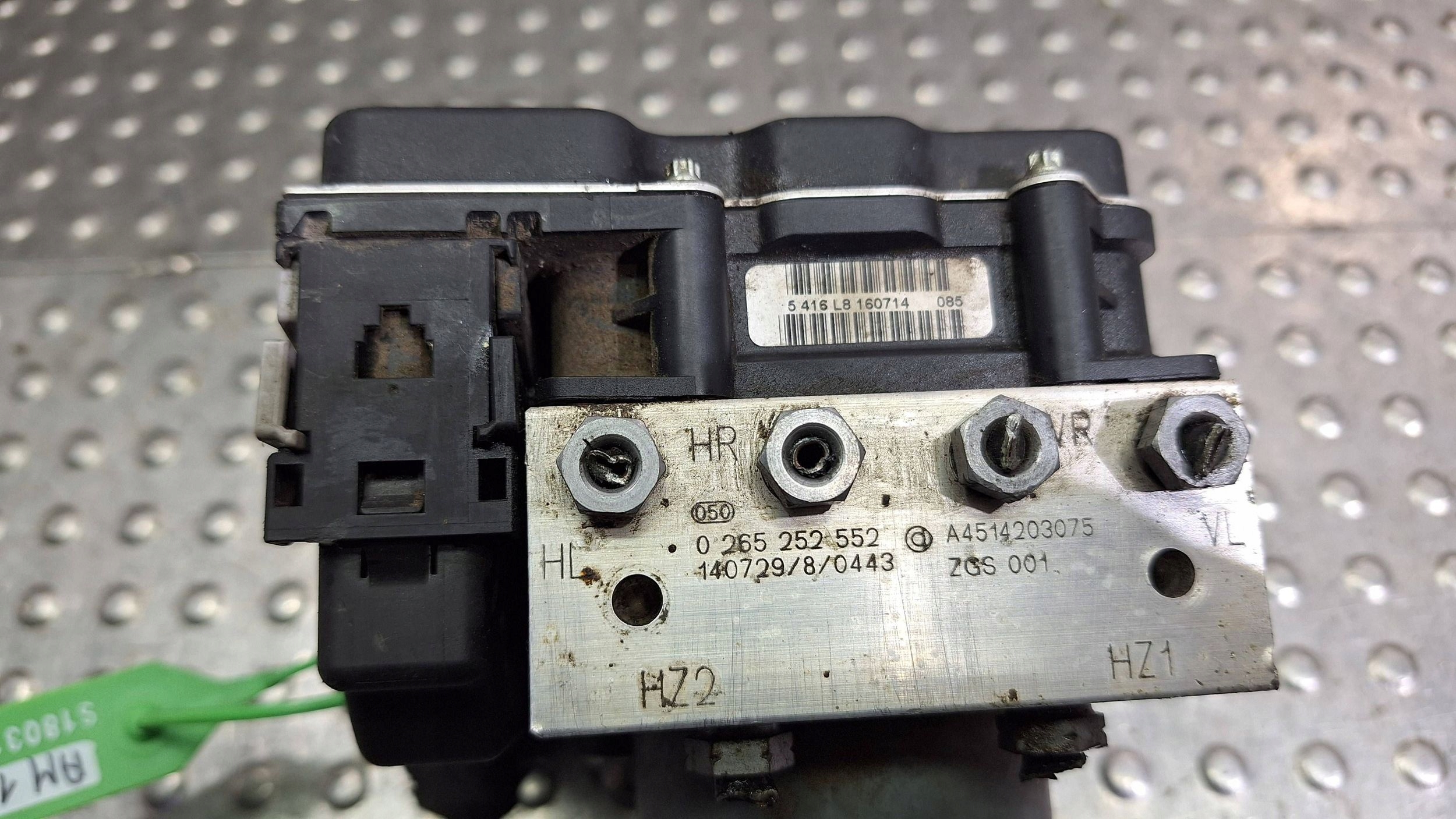 pump control unit ABS A4514203075 0265252552 SMART FORTWO 451