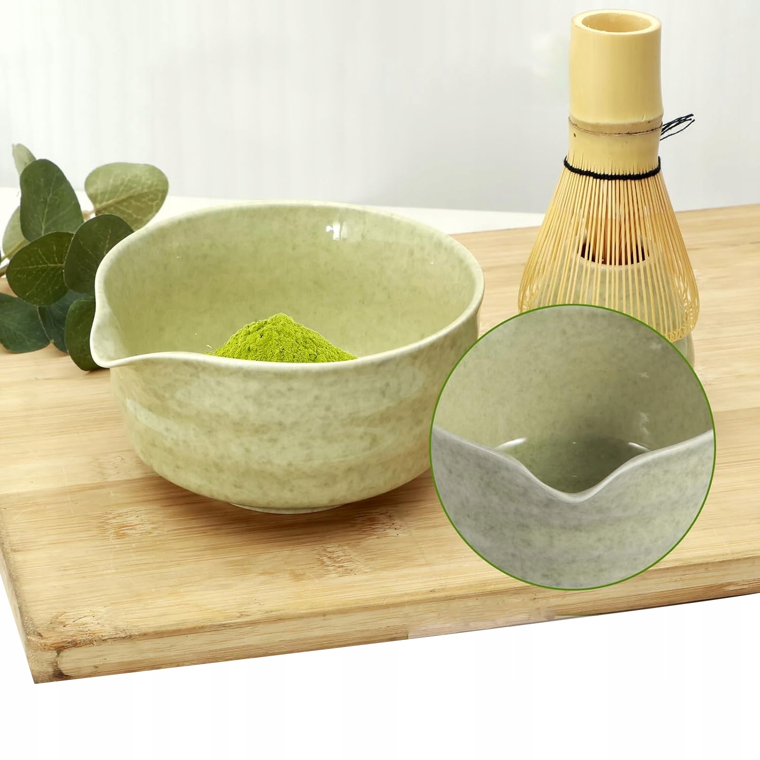 Dovanų matcha rinkinys 4 dalių su japoniškais priedais