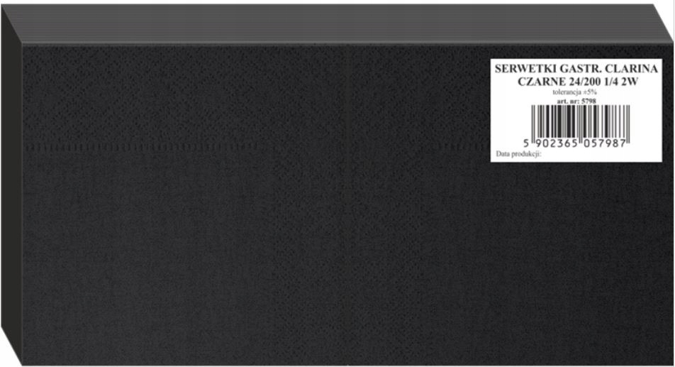

Serwetki barmańskie sushi czarne 2W 24x24cm 200szt