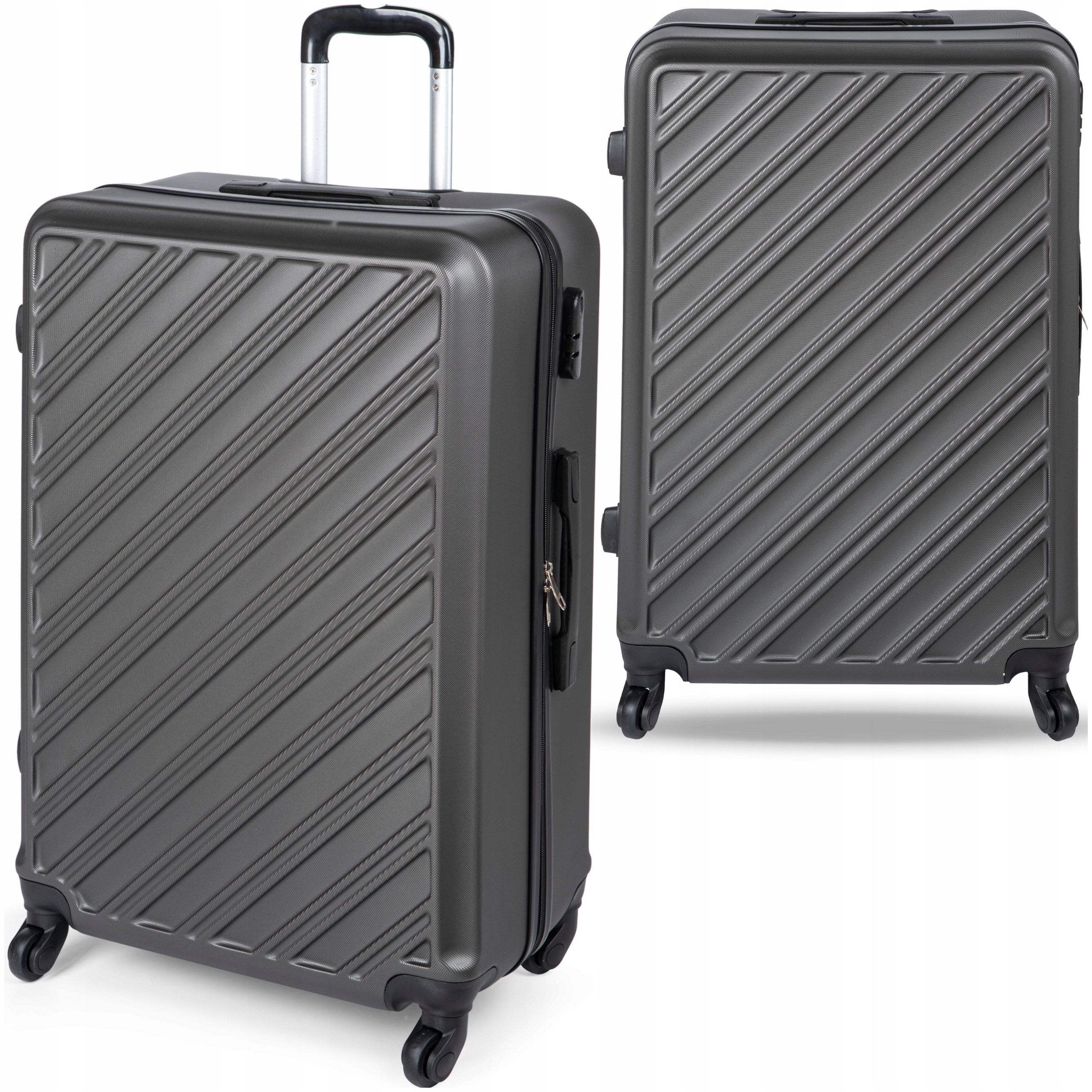 WALIZKA PODRÓŻNA HEYO ŚREDNIA NA KÓŁKACH TORBA BAGAŻ 4 KOŁA ABS Z RĄCZKĄ