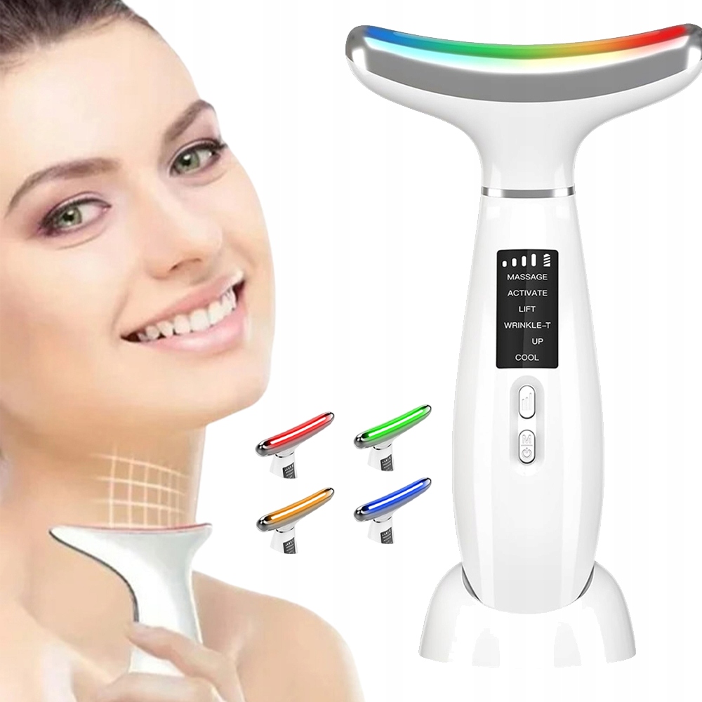 Led Masážní Přístroj Pro Lifting 6 Režimů Nástroj Pro Péči O Krk Ems