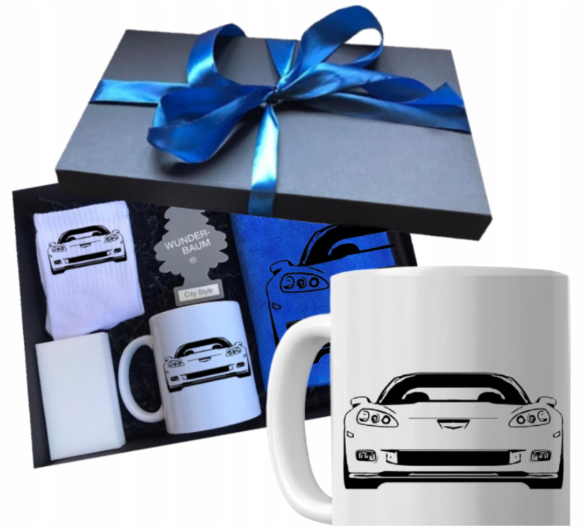 Sada hrnečků pro řidiče auta Corvette – dárek k narozeninám