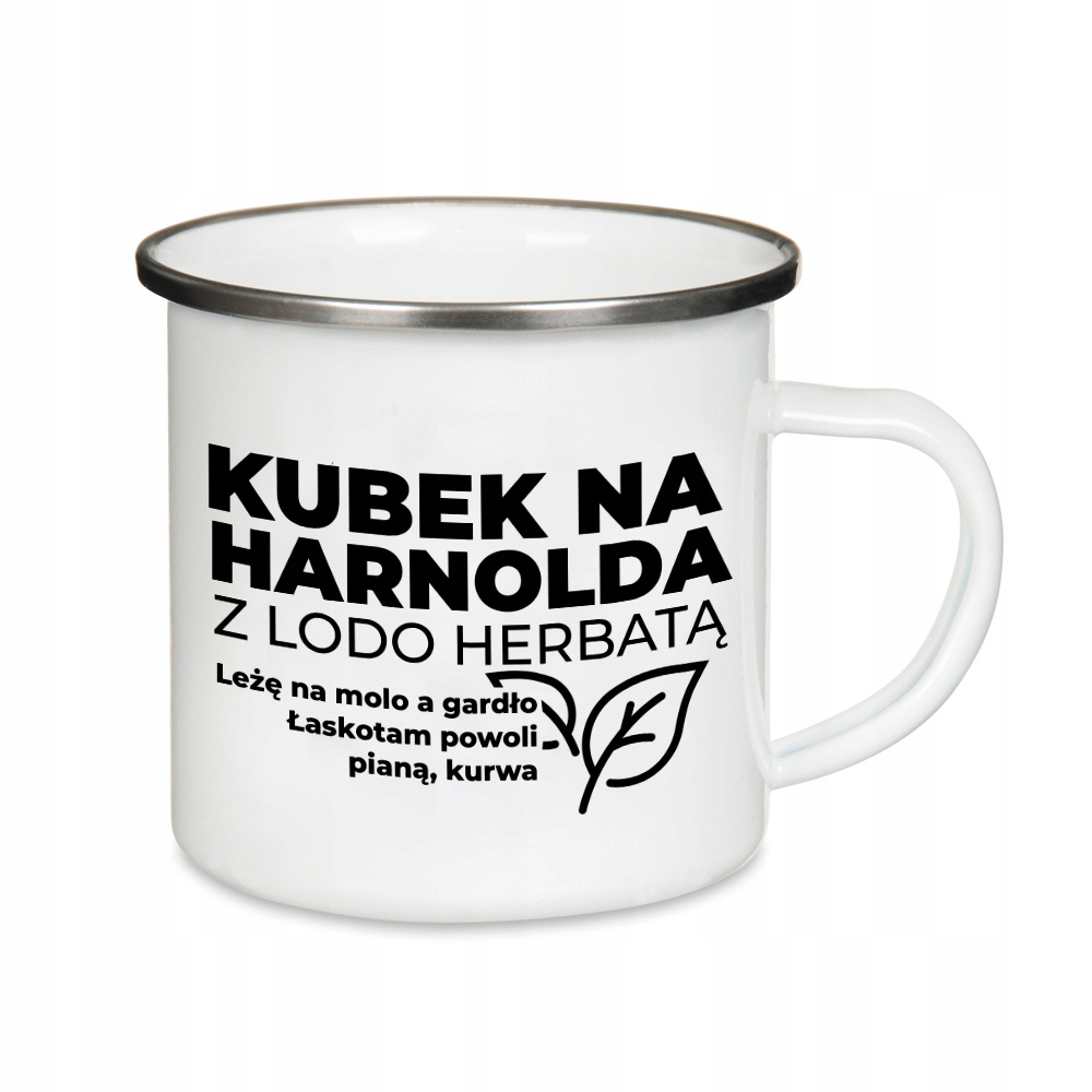 

Biały Stalowy Kubek Harnold-lodoherbata MiX Wzorów