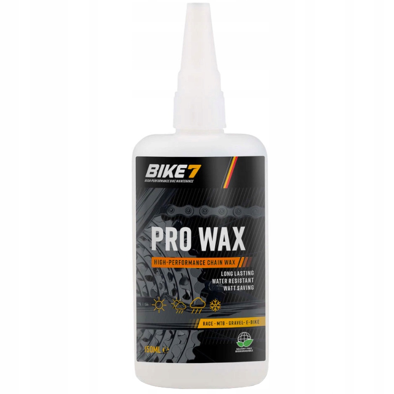 Wosk Smar Do Łańcucha Rowerowego BIKE7 Pro Wax 150ML Na Każdą Pogodę