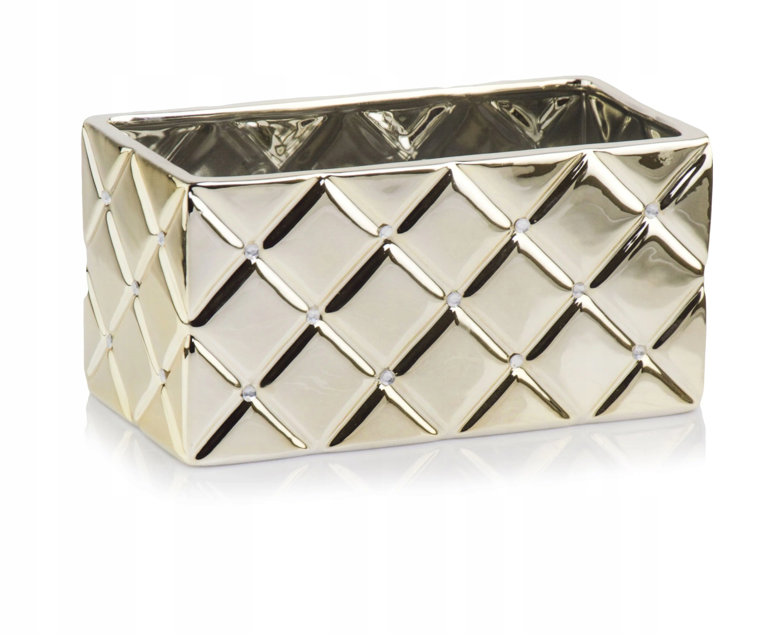 

Złota Osłonka Glamour Rynna 26x14x13 cm
