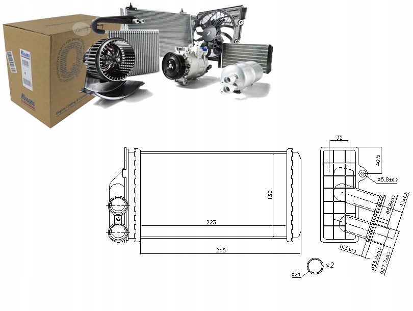 NIS71157 Ohřívač (245X135X40) Citroen C4, C4 I Asistent řidiče #33