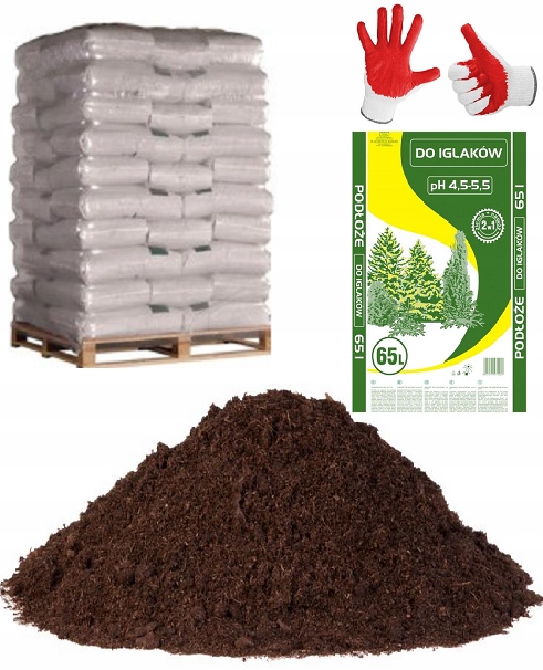 

Ziemia do Iglaków Torf 65L paleta 10 szt + Gratis