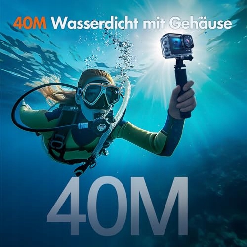 XTU Kamera Sportowa 4K 30FPS 20MP LCD Dotykowy 40M Podwodna z Akcesoriami — miniatura 5