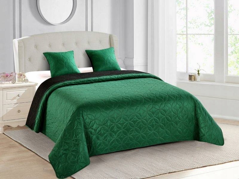 

Narzuta Dwustronna Czarna Zieleń 180x220 +poszewki