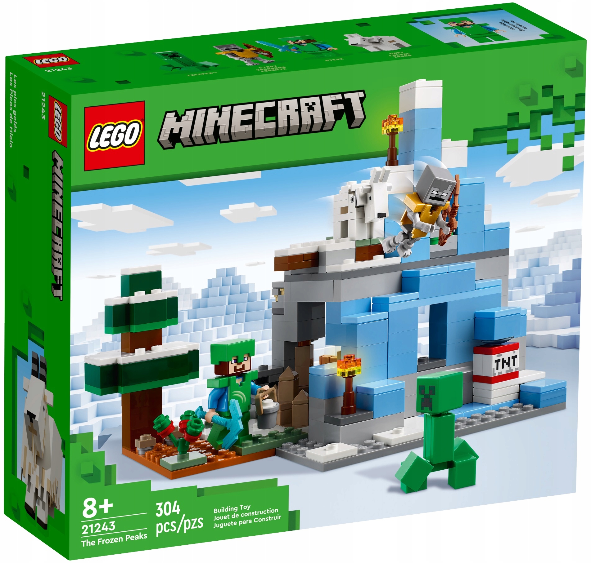 LEGO MAINCRAFT 21243 OŚNIEŻONE SZCZYTY CREEPER MOB Marka LEGO