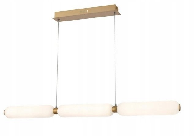 Moderná lampa dlhá nad stôl zlatá 100 cm Led lineárna slim elegantná zlatá