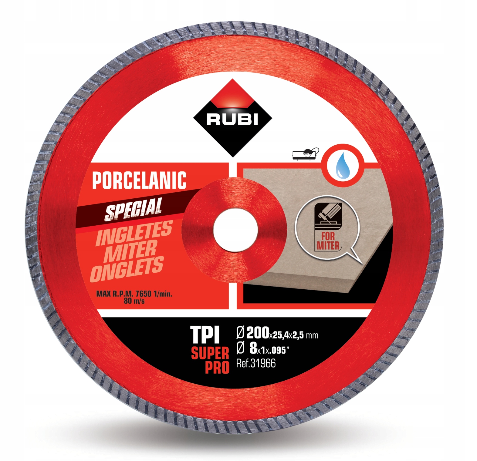 

Tarcza diamentowa Rubi Tpi 200 superpro gres 31966