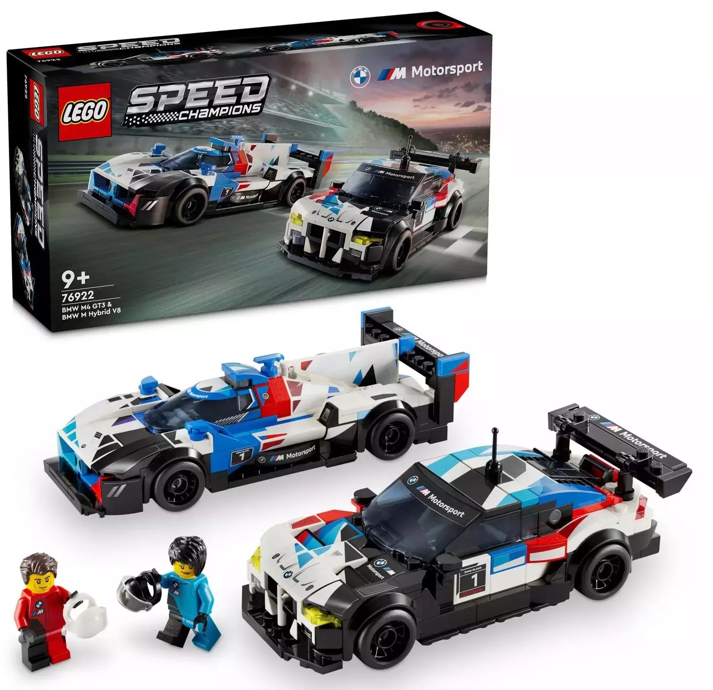 Lego Speed Champions Auta Bmw M4 GT3 a Bmw M Hybrid V8 76922
