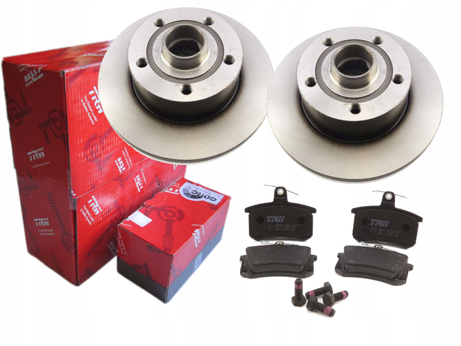 Диски + колодки TRW задние AUDI A4 B5 95-97R.