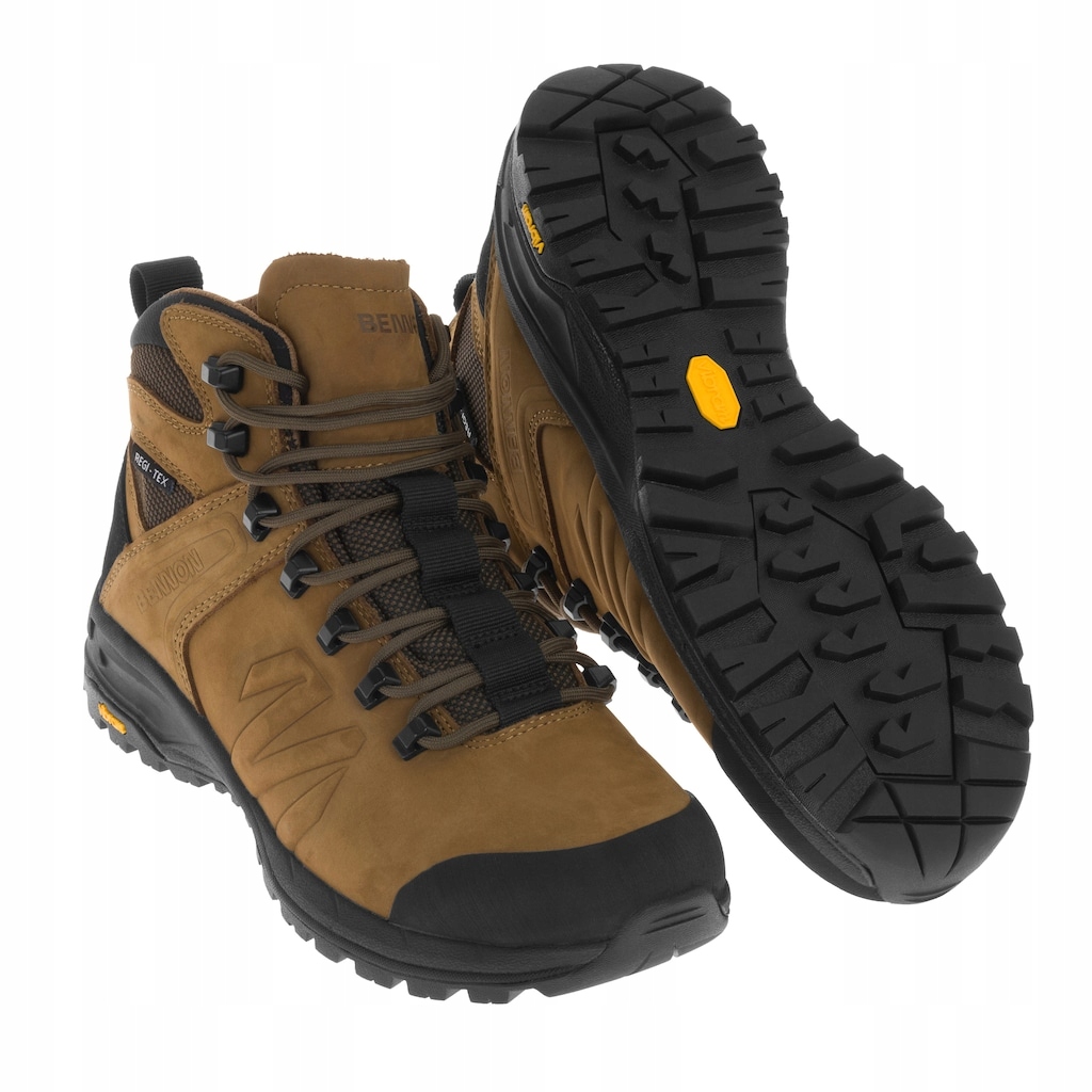 Pánské turistické trekové boty Bennon Terenno 2.0 Mid Brown 41