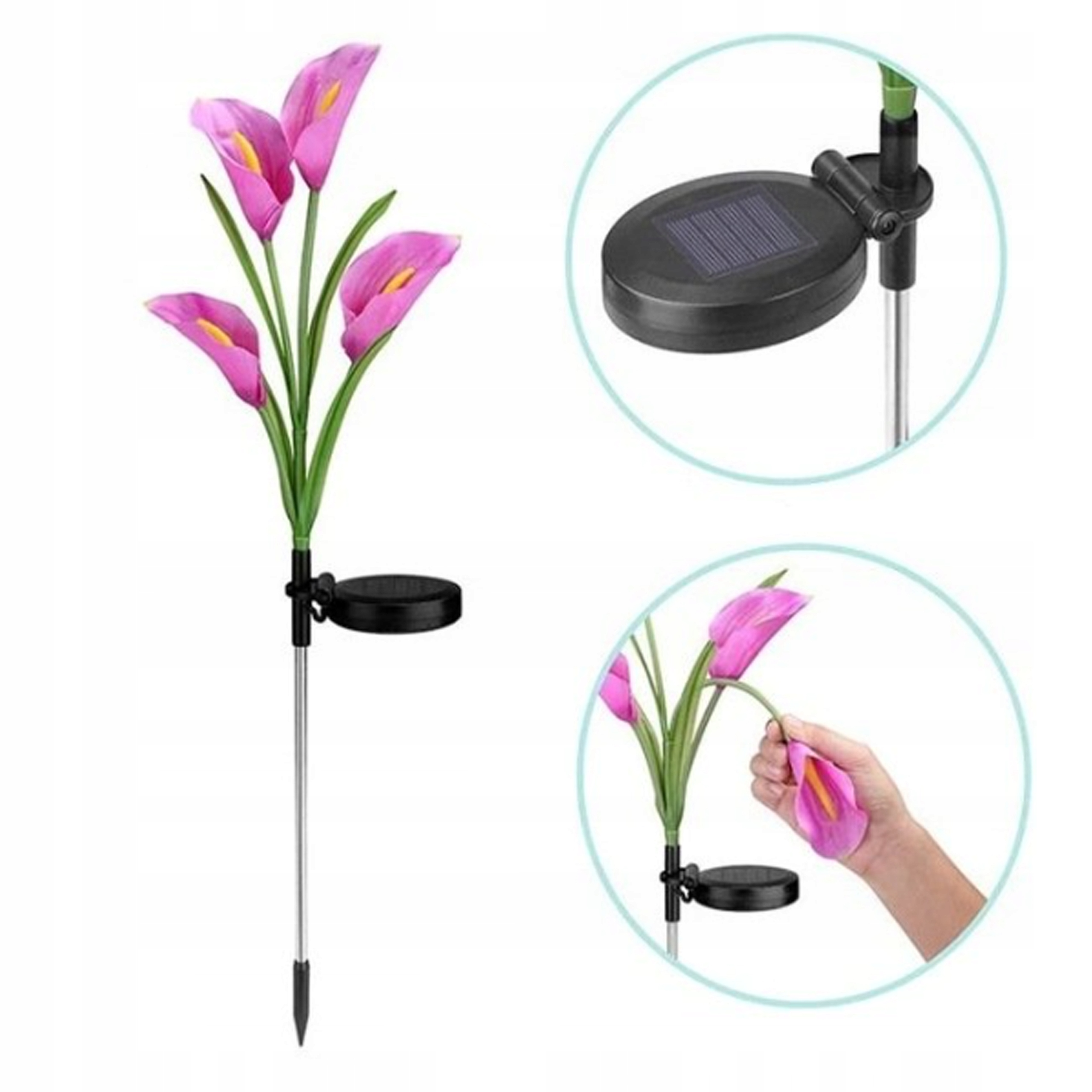

Lampa Solarna Lilia Dekoracja Ogrodowa