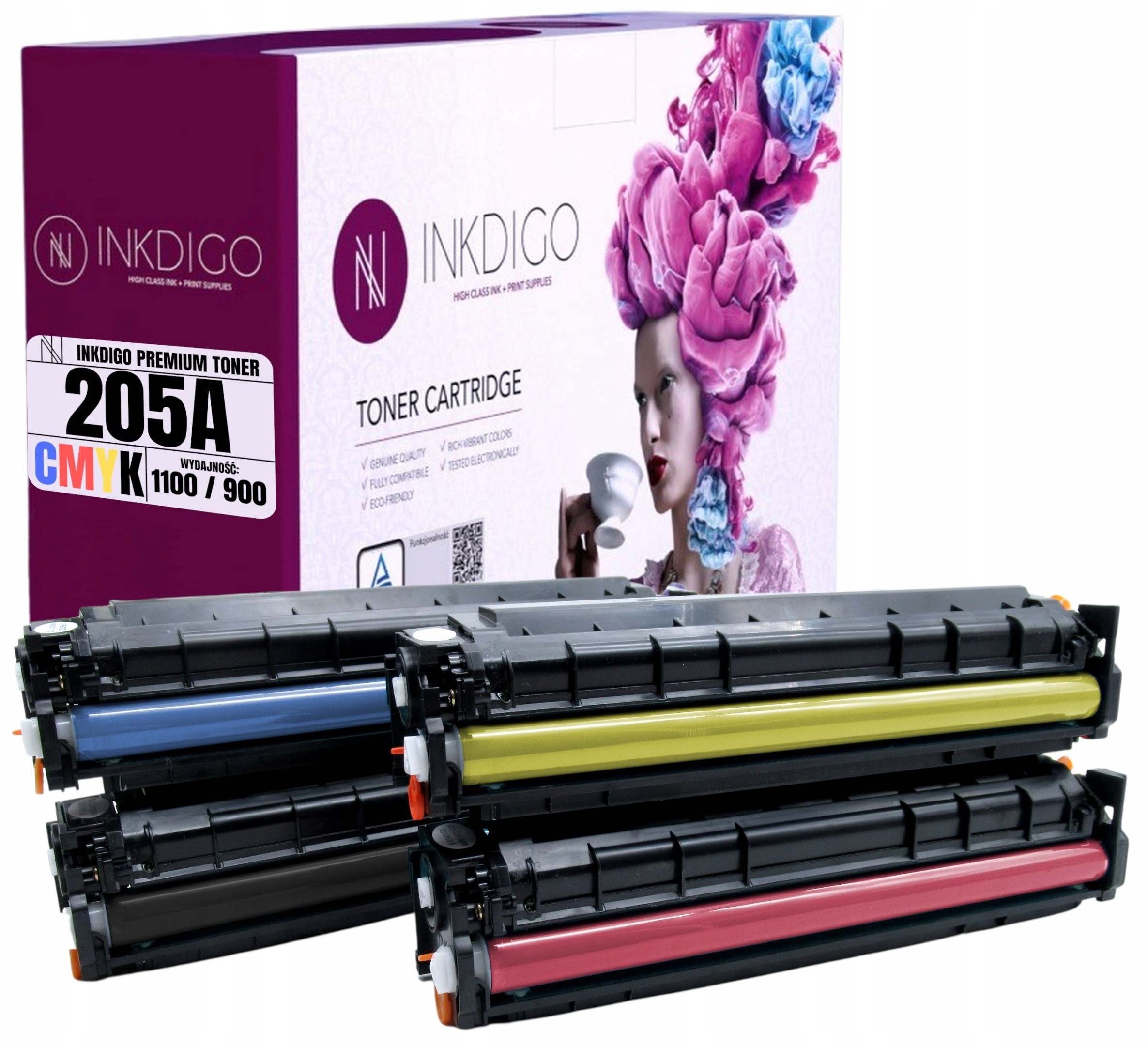 4x Toner 205A Cmyk náhradní pro Hp Color Laserjet Pro M154 Mfp M180 M181