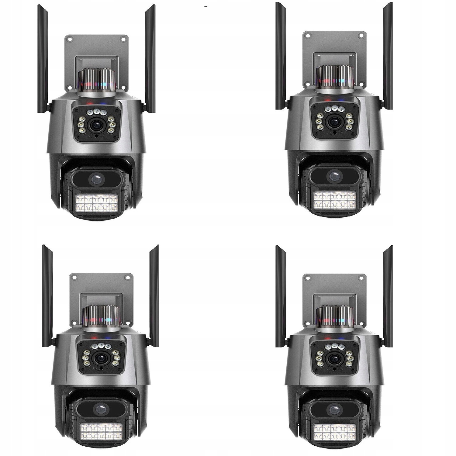 Ip kamera Hd Smart Venkovní rotační duální WiFi Alarm 2x3MP