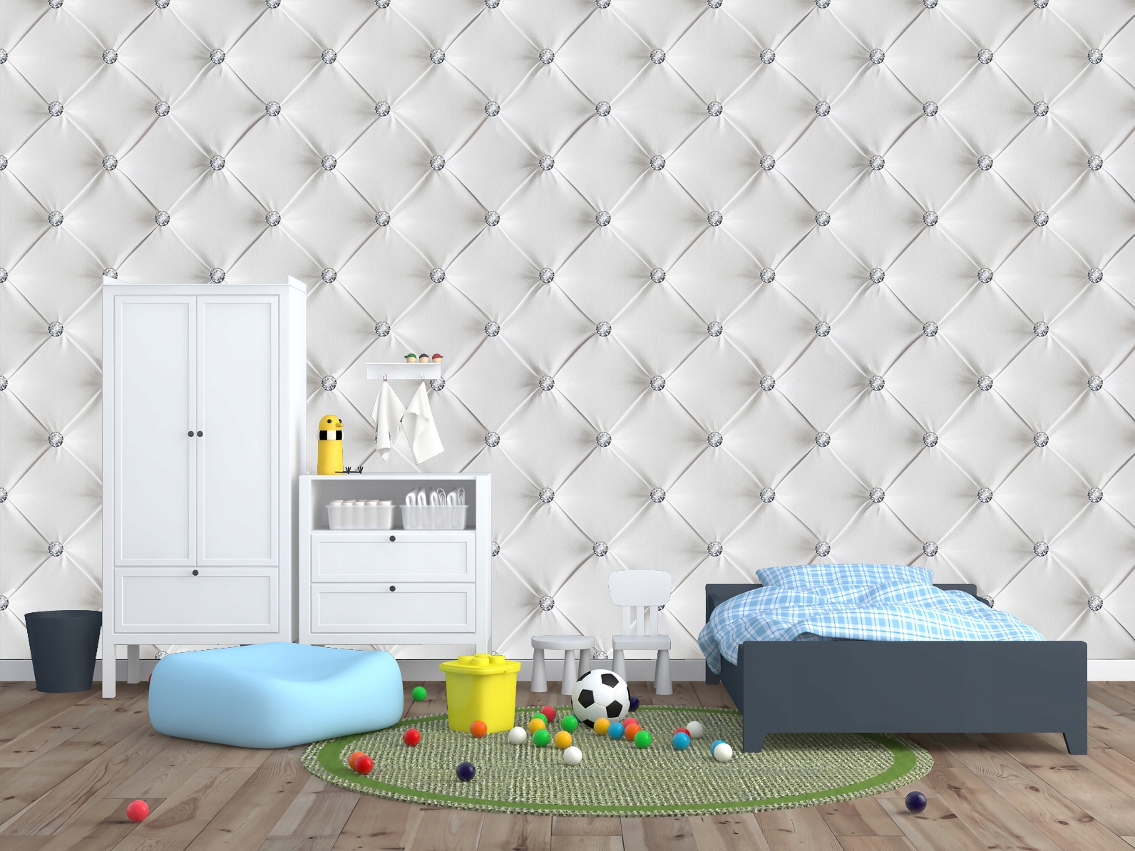 Fototapeta PIKOWANA ŚCIANA L skóra diament 490x260 Szerokość produktu 490 cm