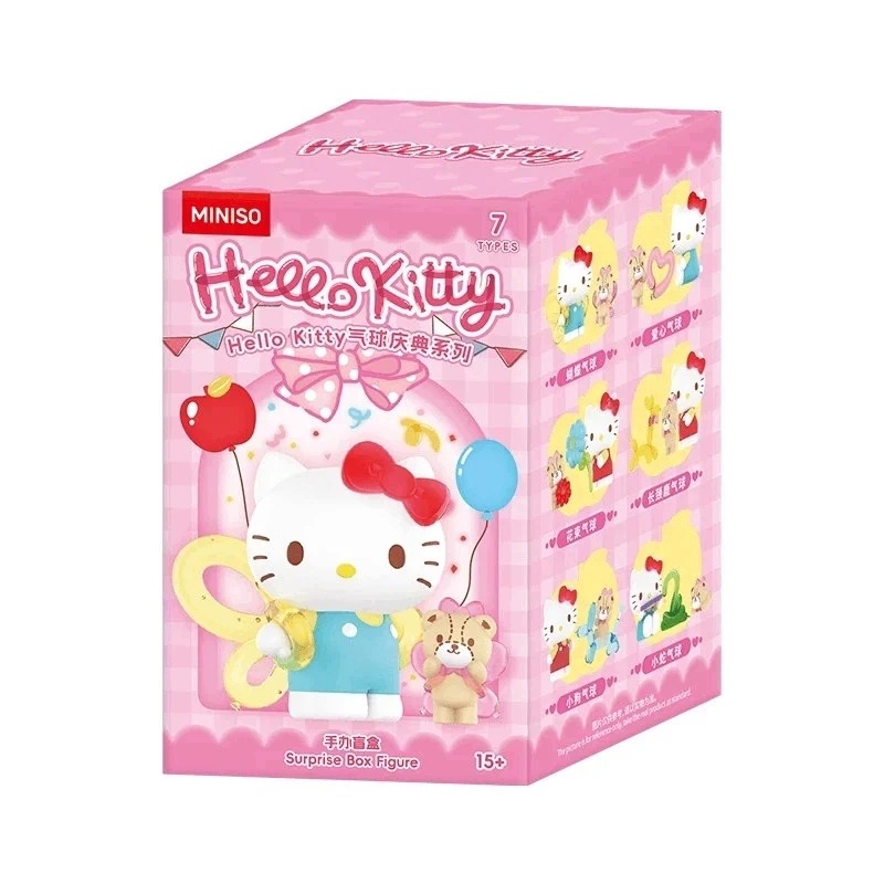 Miniso Hello Kitty Balloon Celebration Collection Surprise Box Figure