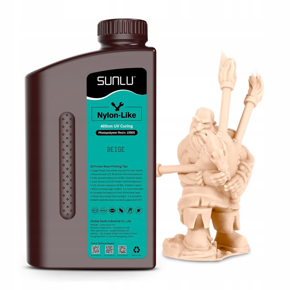 Sunlu pryskyřice PA-Like LCD UV-Curing Resin 1000g Béžová