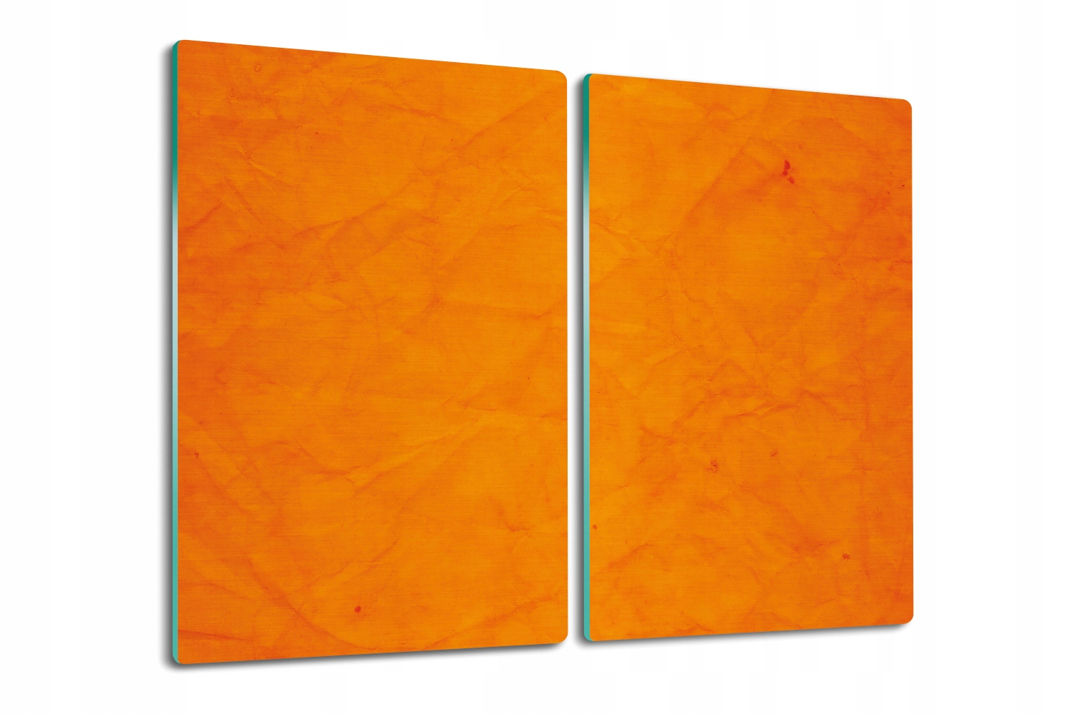 Kuchyňská skleněná deska 2x30x52 Oranžový vzor