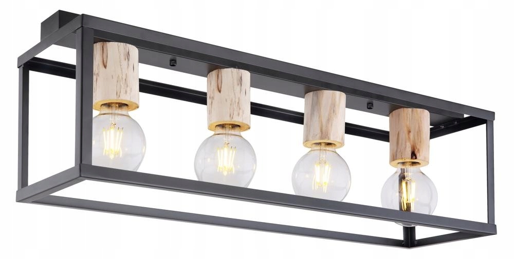 Pozdĺžne závesné svietidlo loft 4xE27 Retro Candellux