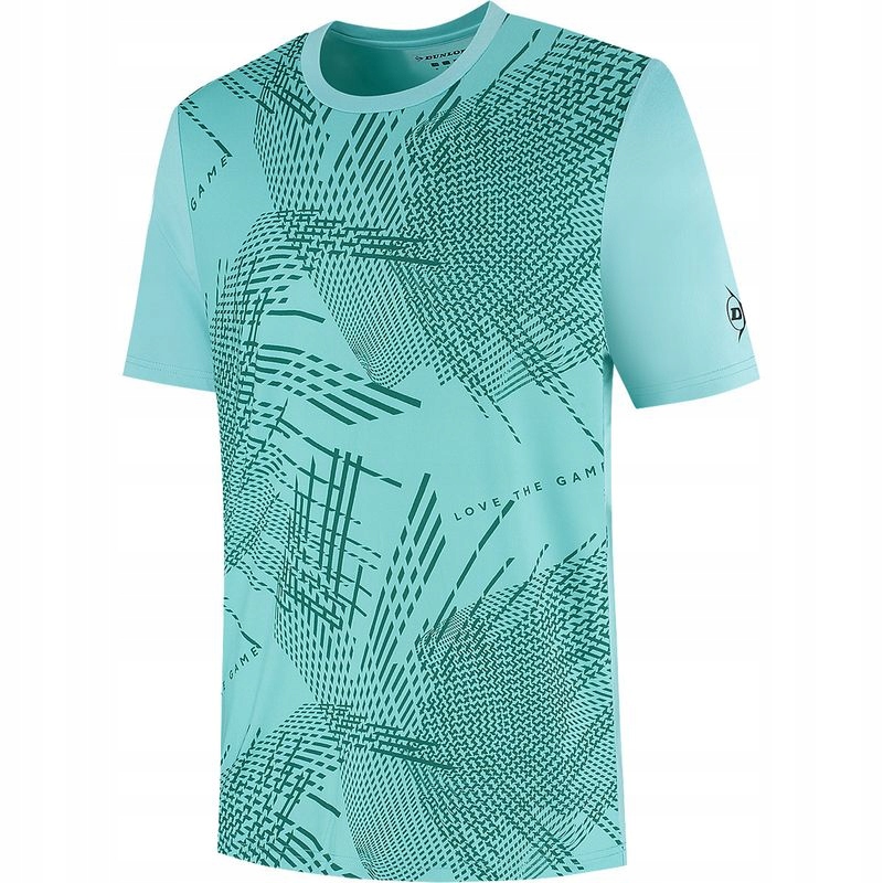 Tričko Dunlop Game Tee 4 Aqua Sky/aventurne Green Men M