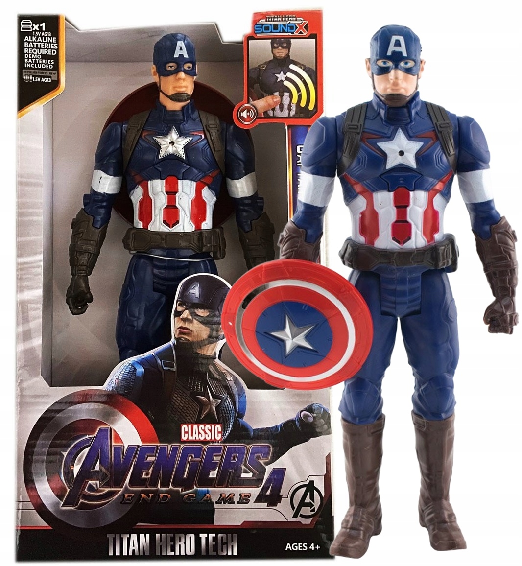 

Kapitan Ameryka Figurka Avengers 30CM Z Dzwiękiem
