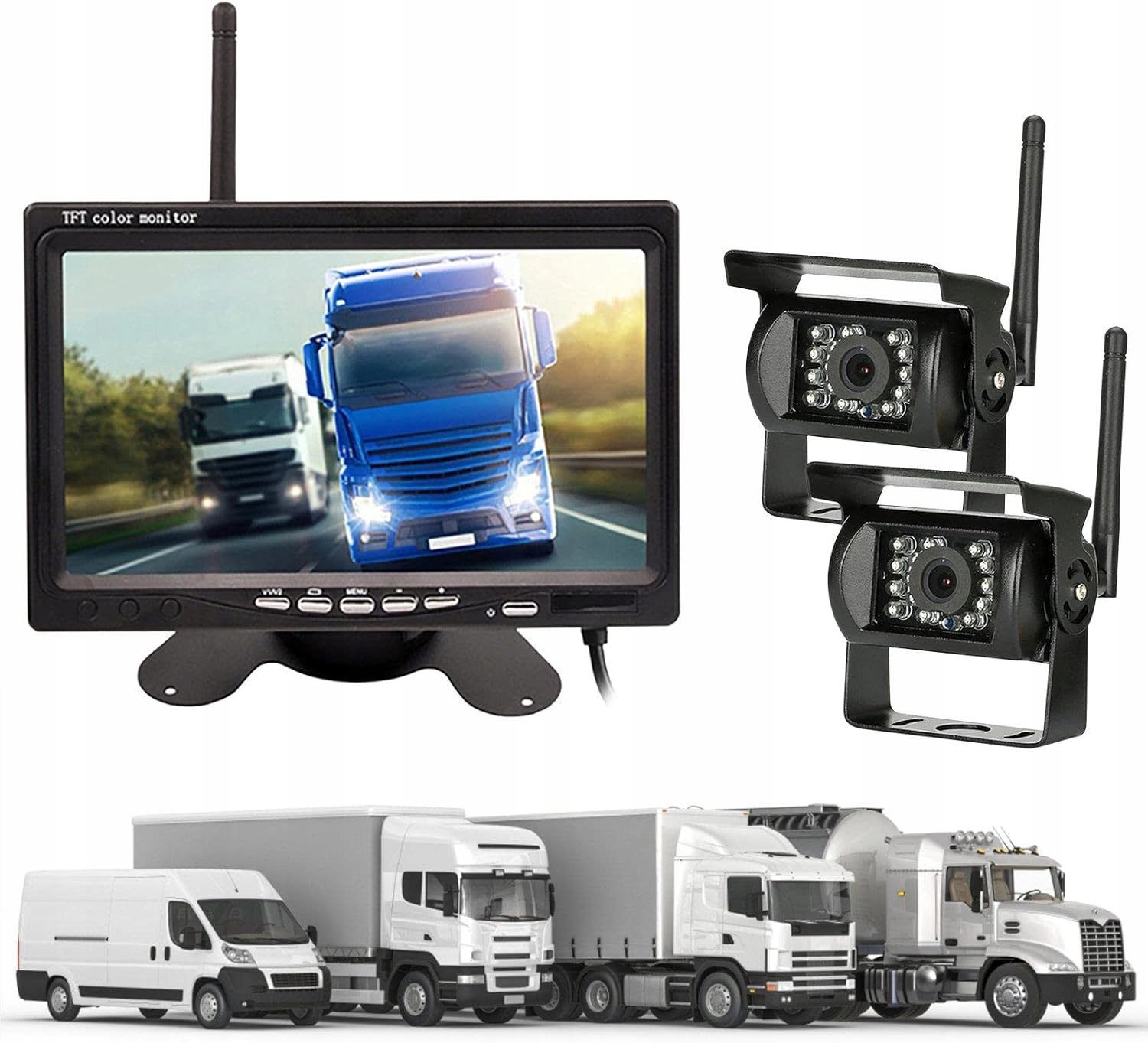 DW-7022-2 zestaw cofania bezprzewodowy 7