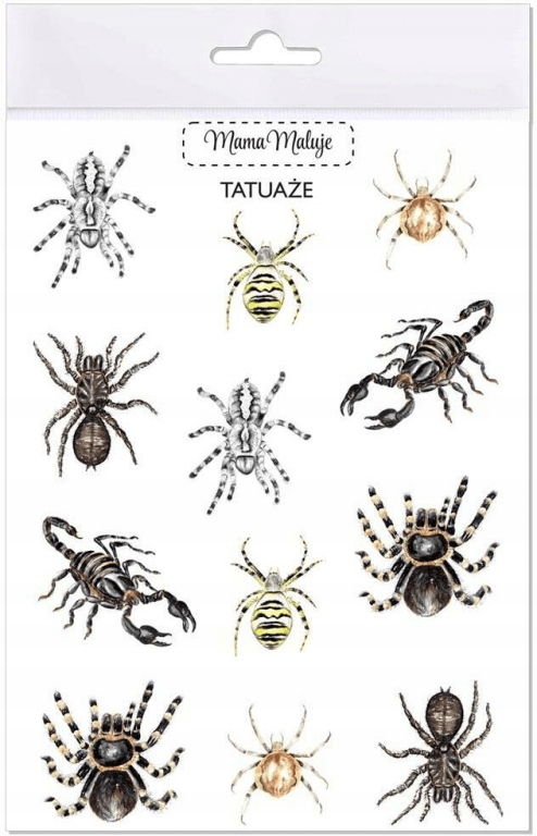 

Tatuaże zmywalne Pajęczaki