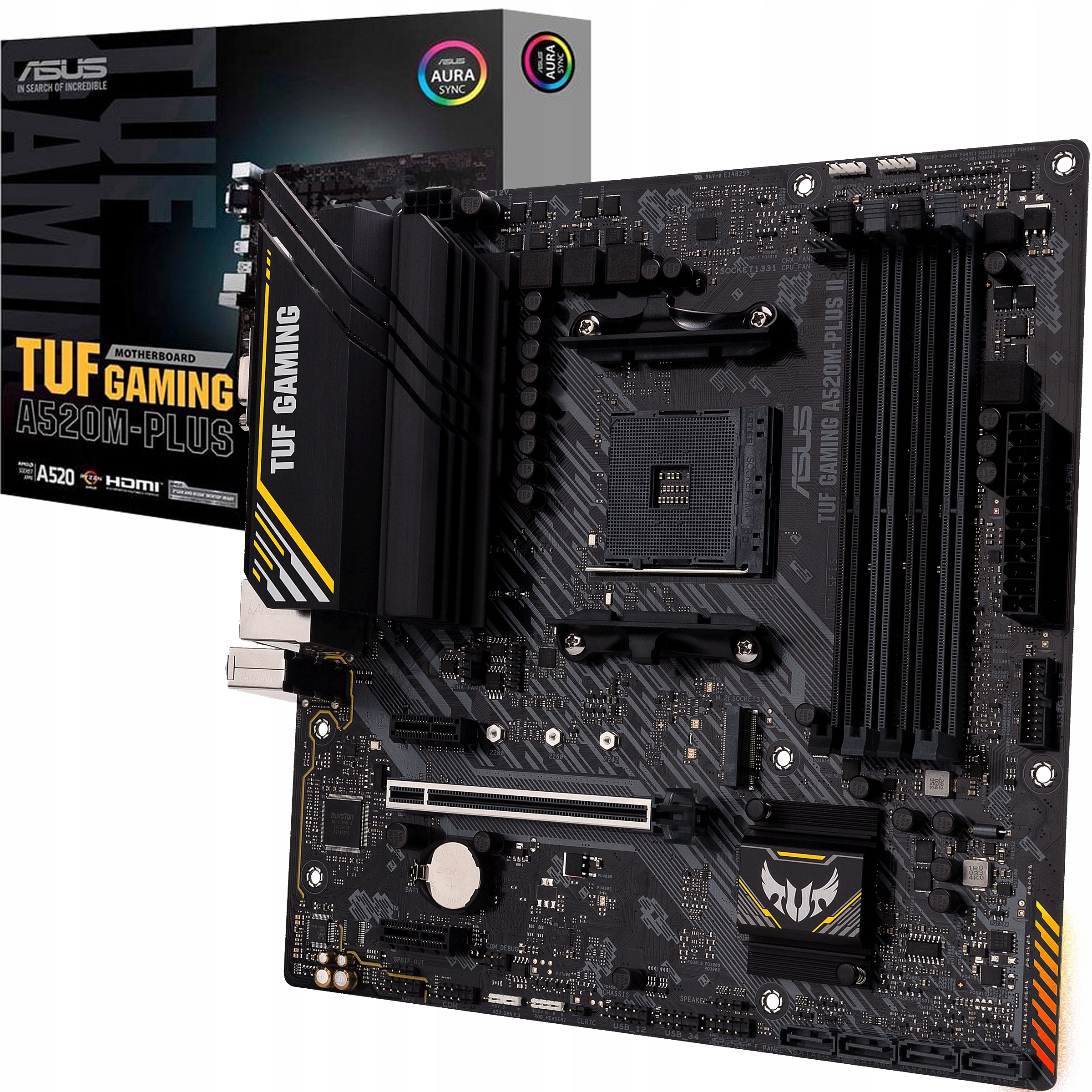 Płyta główna Asus Tuf Gaming A520M-PLUS II Socket AM4 DDR4 M.2 NVMe mATX Pc