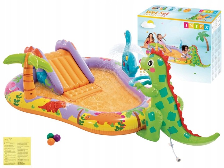 ND01_248181 Dětské hřiště Dinosaurus 201x157x69 Cm 5613
